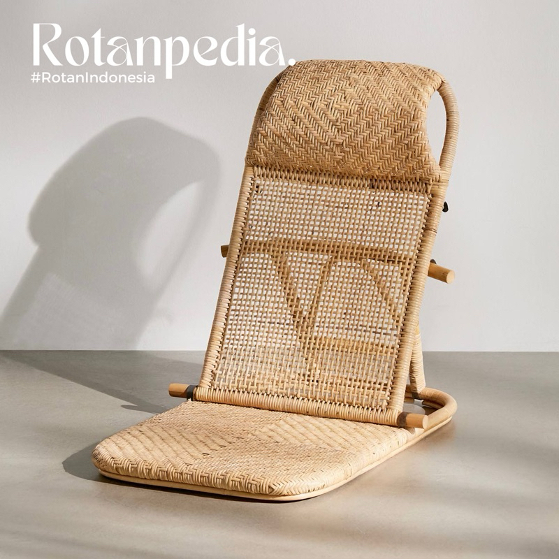 Kursi Lipat Lesehan Rotan | Kursi Lantai Lipat | Kursi Tatami Rotan - Rotanpedia