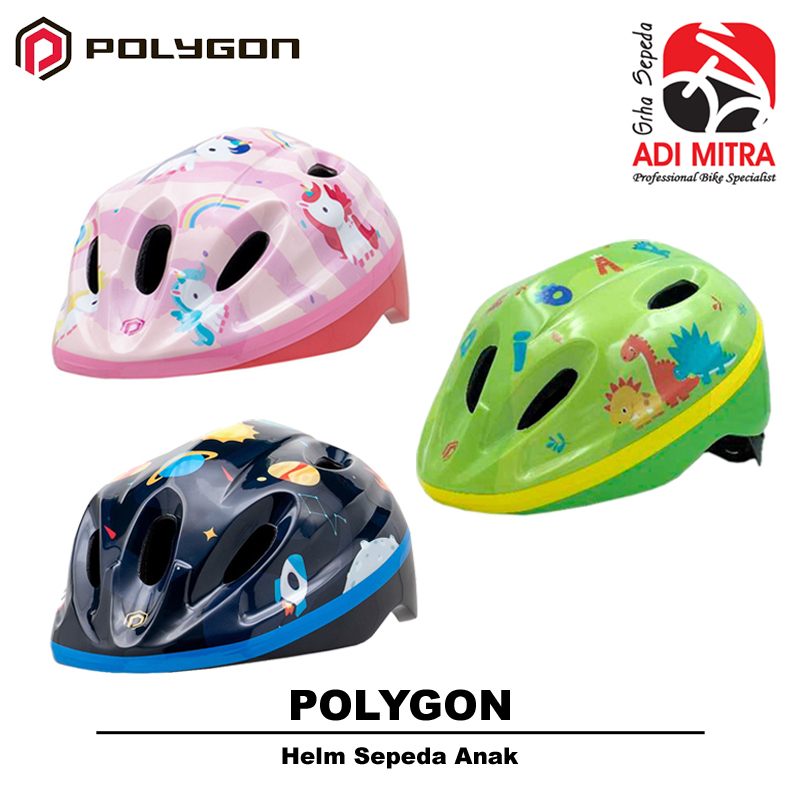 Helm Sepeda Anak Polygon - Helm Polygon Kids