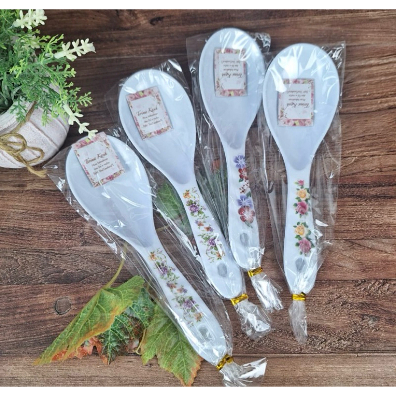 Souvenir centong irus milamin free thanks card minimal order 50pcs