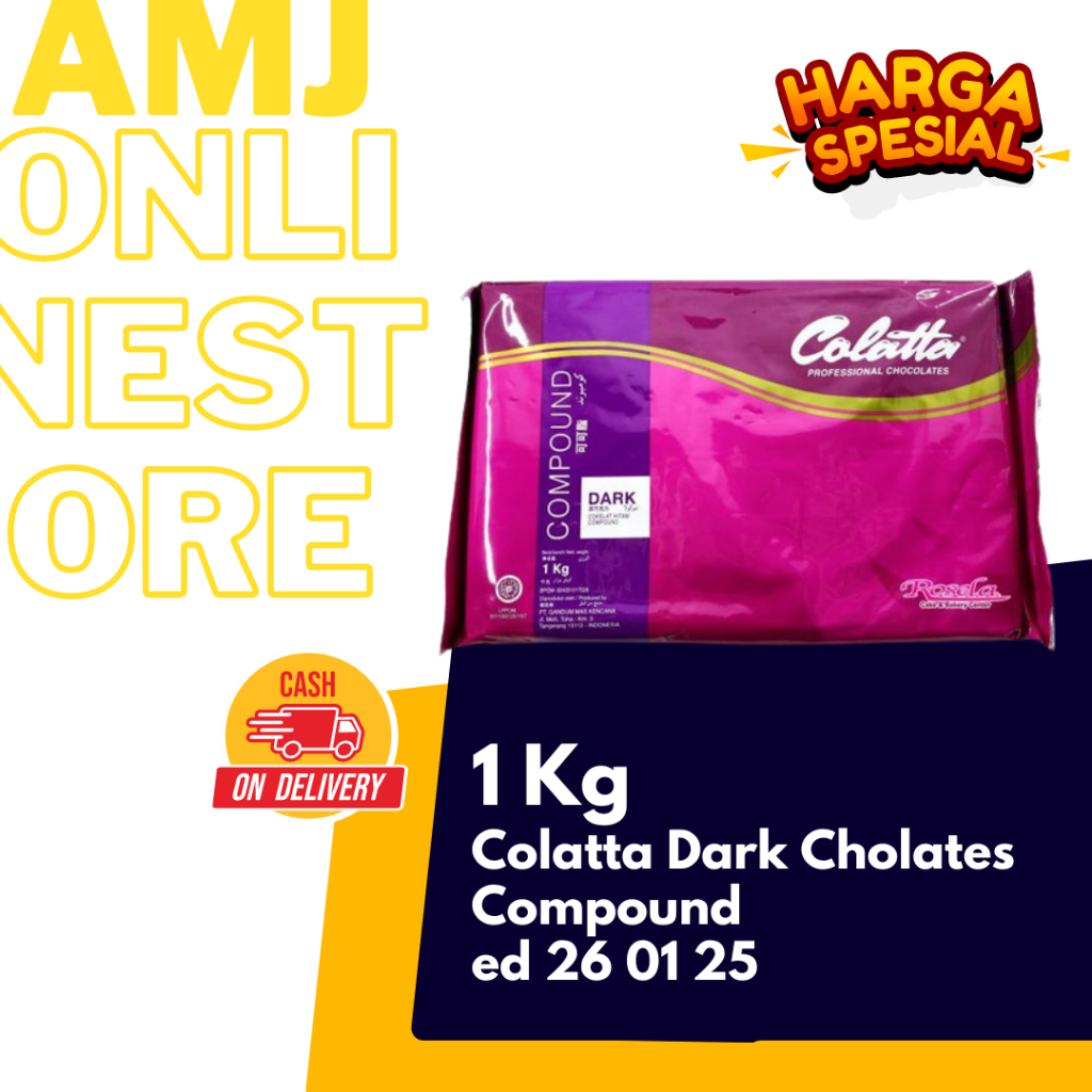 

Colatta Dark Chocolates Compound 1 kg ed. 26 01 25