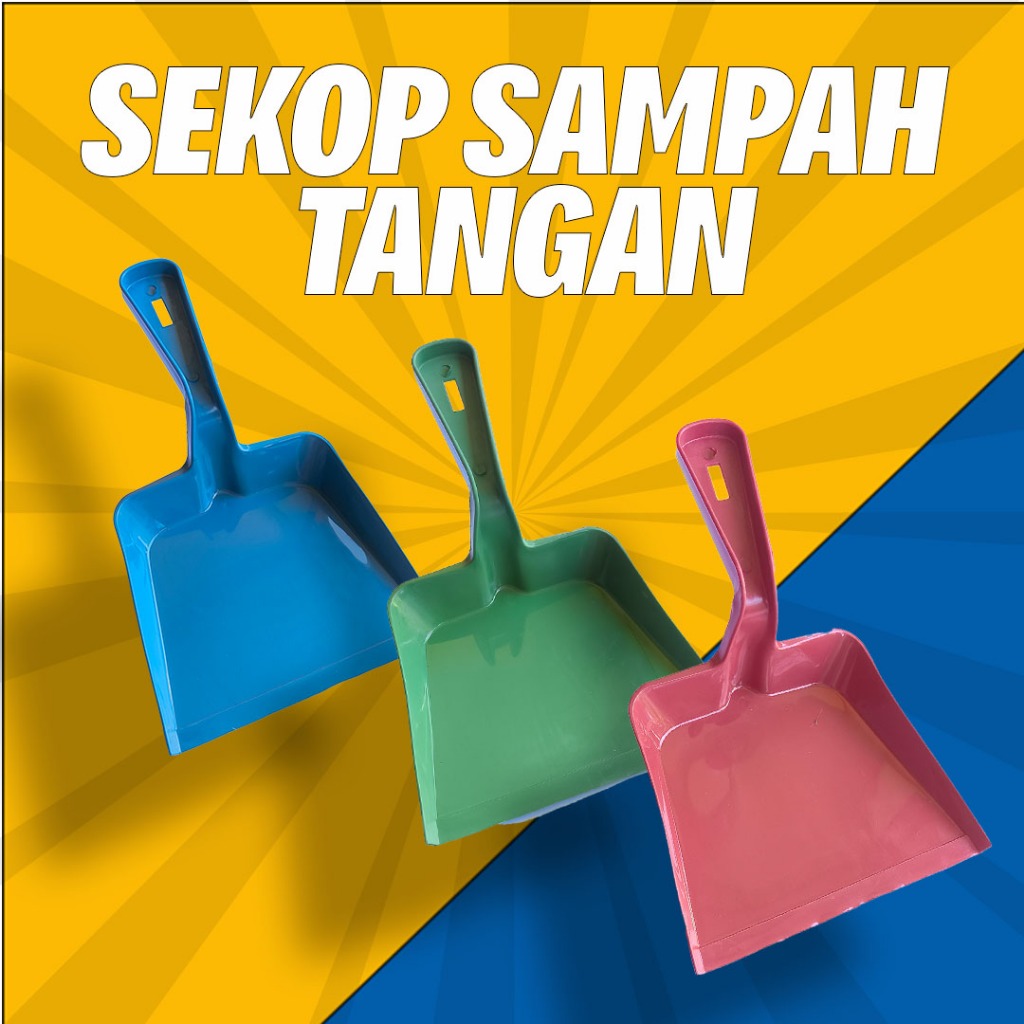 Cikrak Sampah tangan Plastik/Sekop Sampah  Mini/Sekop Sampah Kuat dan Tebal