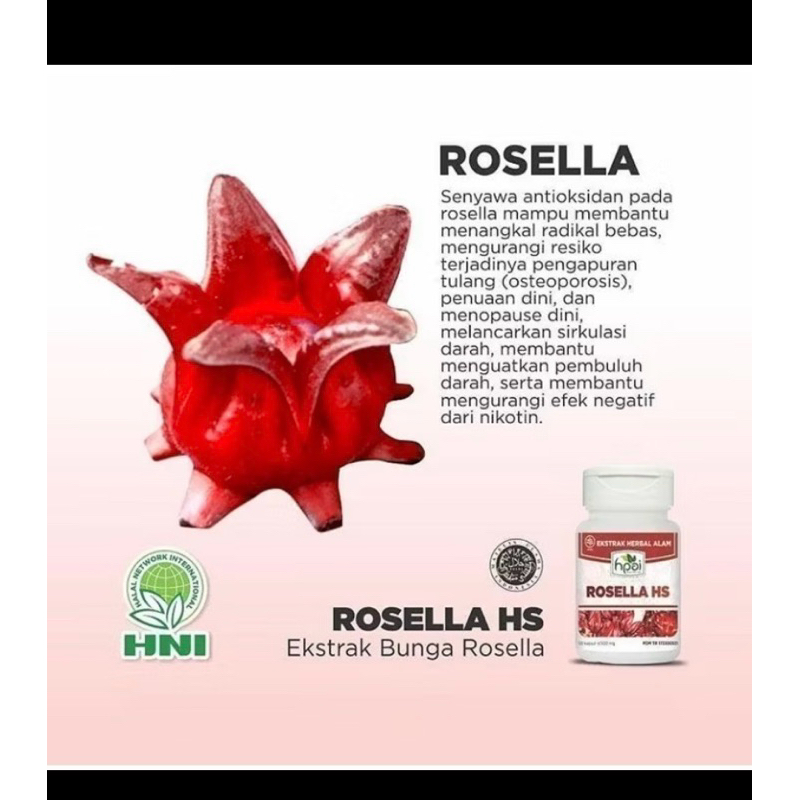 Rosella hs hni hpai menurunkan darah tinggi, kanker, obesitas, kolesterol