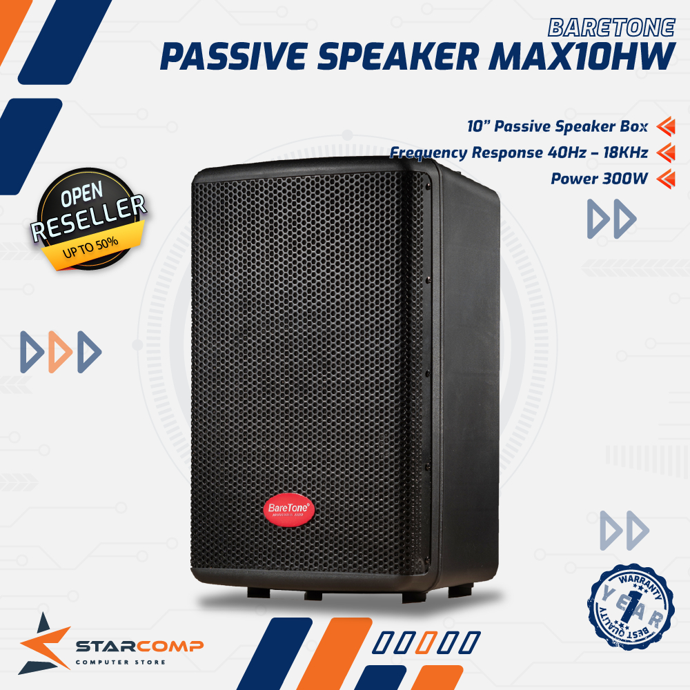 Speaker Pasif BareTone MAX10HW Type 10 Inch