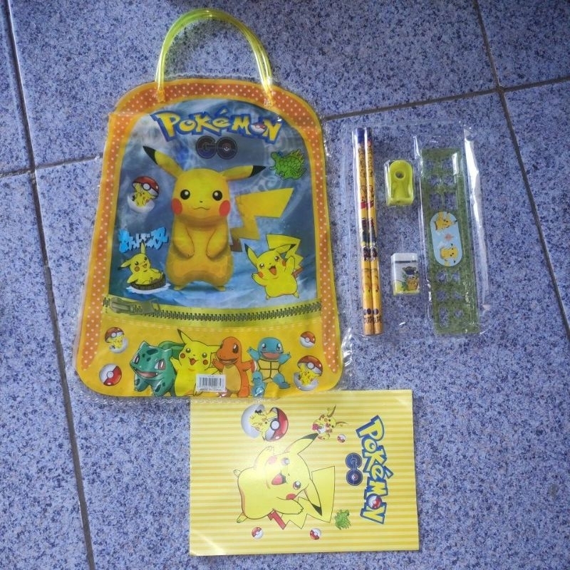 

Tas Pokemon Go Stationary Set Pencil Pensil Bag buku