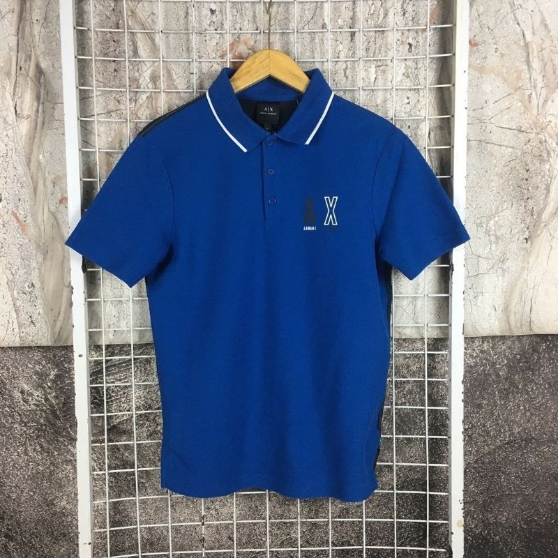 Kaos Kerah Polo Shirt Branded Original Armani Exchange Size S . SDA 05778 Second Bekas Preloved