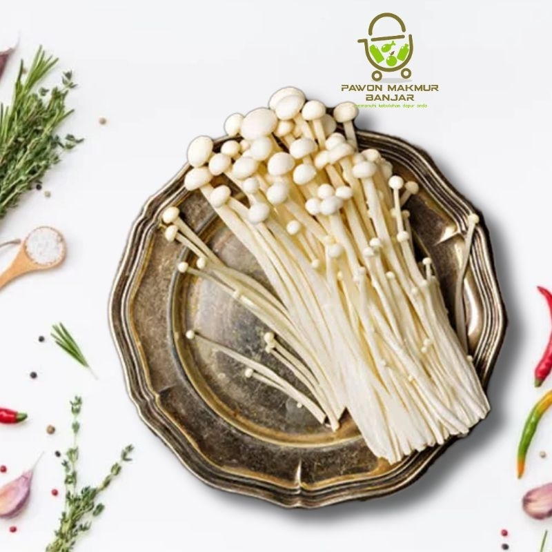 

JAMUR ENOKI / MUSHROOM ENOKITAKE / 100gr