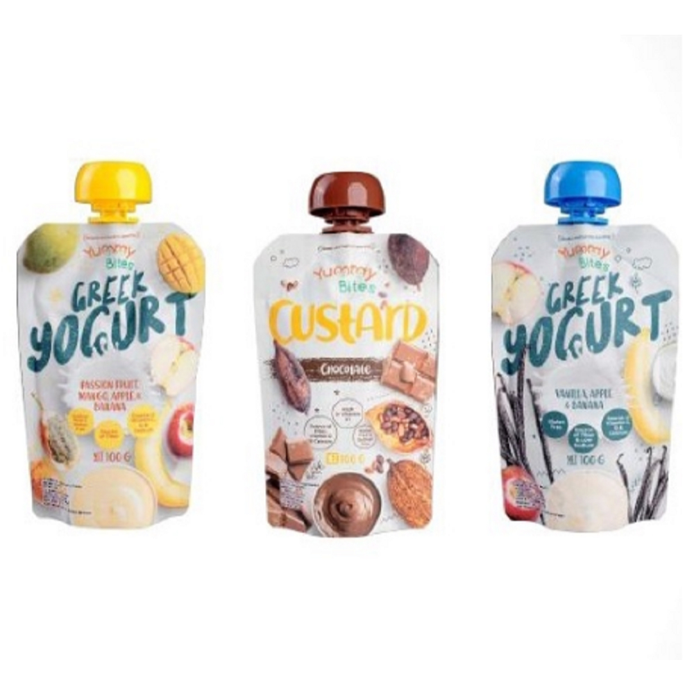 YUMMY BITES Greek Yogurt Custard Chocolate / Camilan MPASI