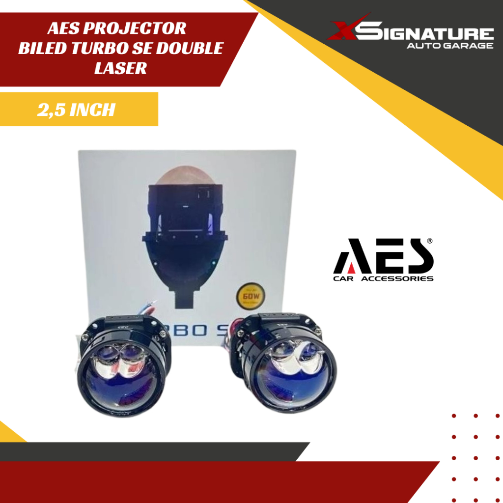 AES PROJECTOR BILED TURBO SE DOUBLE LASER 2,5 INCH