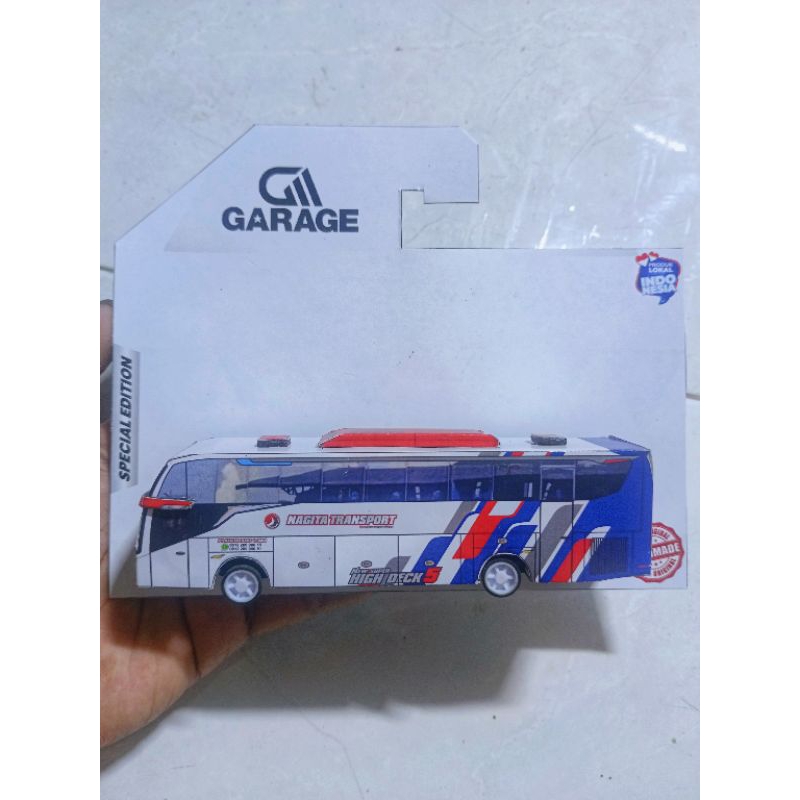 Miniatur bus basuri NAGITA TRANSPORT JET BUS 5 / diecast bus 1:87 Mainan Roda toys