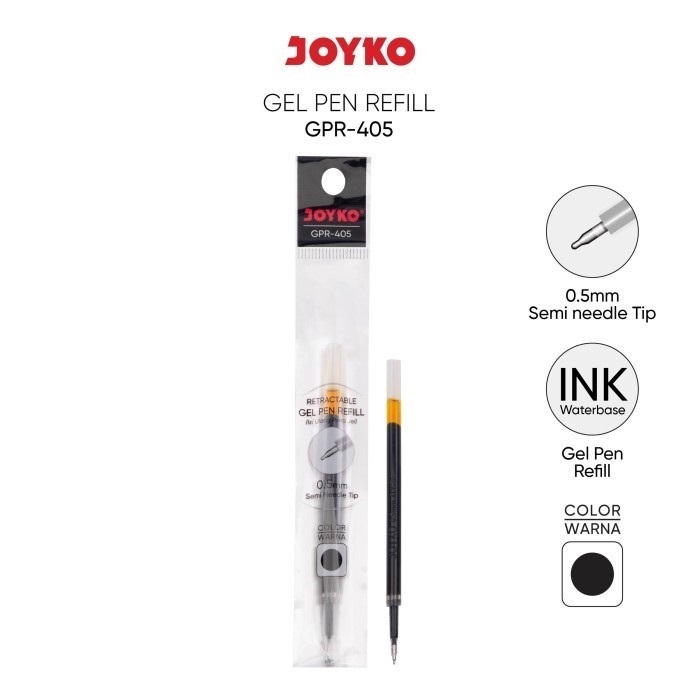 

[ LUSIN ] Refill Isi Ballpoint Pulpen Gel 0,5 - Joyko GPR-405 MURAH!