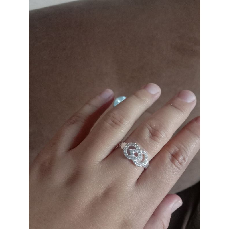 cincin channel permata perak 925