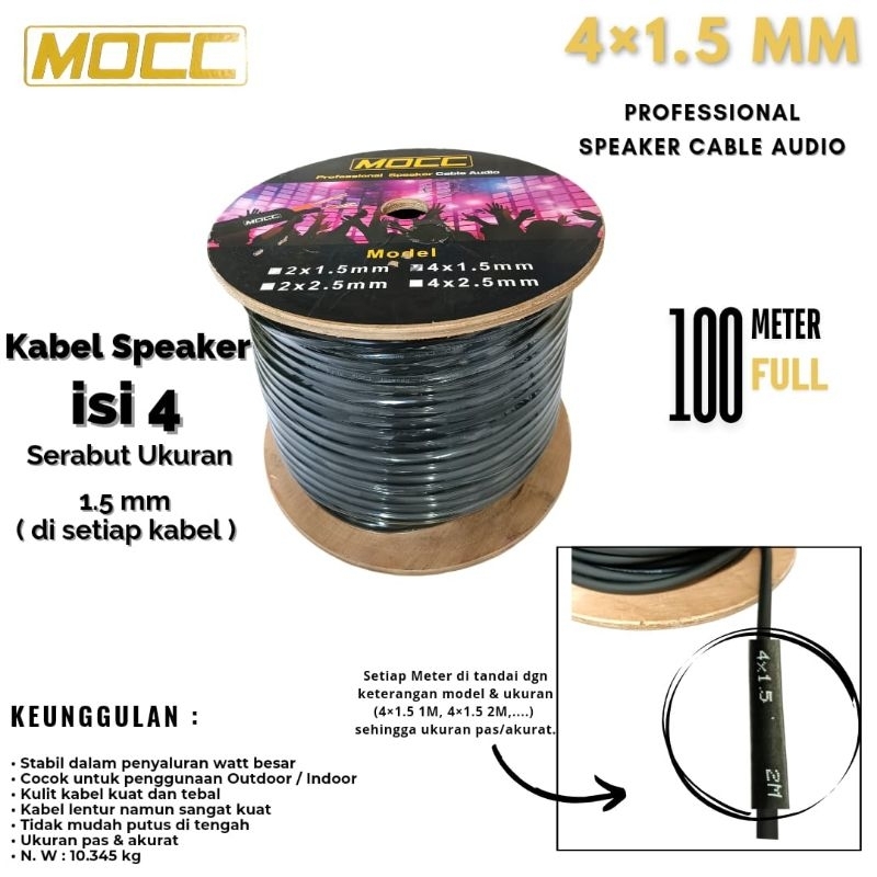 Kabel Speaker 4x1.5 MOCC