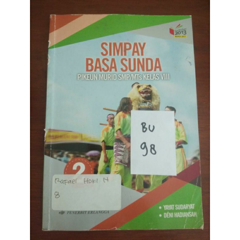 

SIMPAY BASA SUNDA SMP/MTS KELAS VIII (BU98)