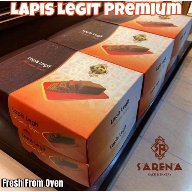 

LAPIS LEGIT BANGKA PREMIUM MOIST LEMBUT BY SARENACAKE SIZE 15x22cm 800g