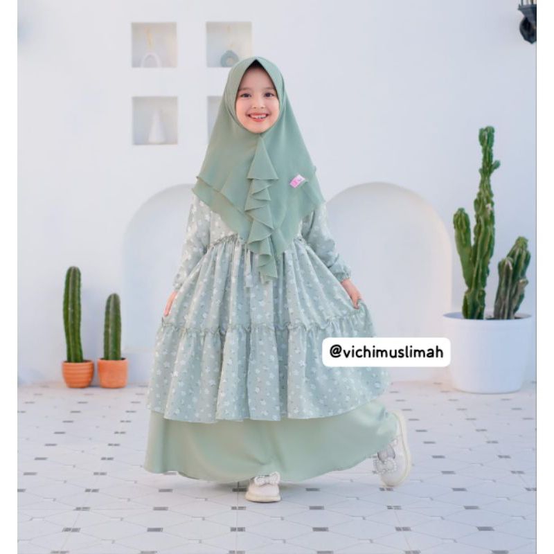 Gamis hafizah by vichi / gamis set outeer