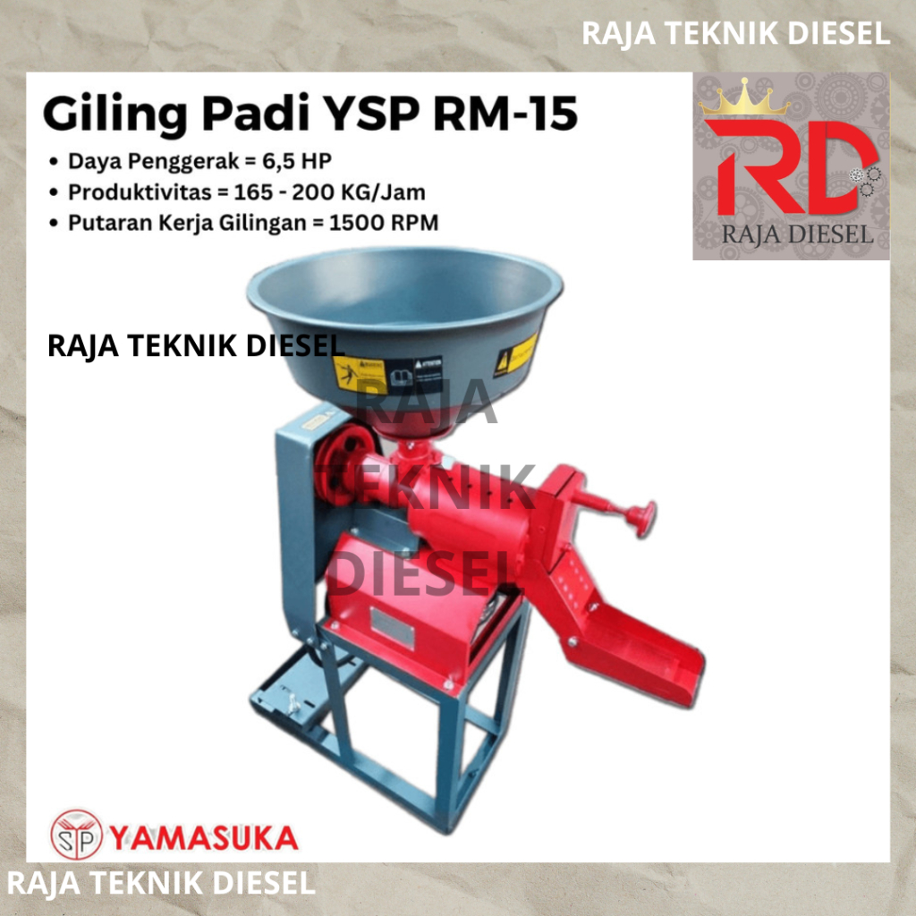 MESIN GILING PADI RM 15 MINI PORTABLE / MESIN PENGGILINGAN PADI RM 15 TERBAIK