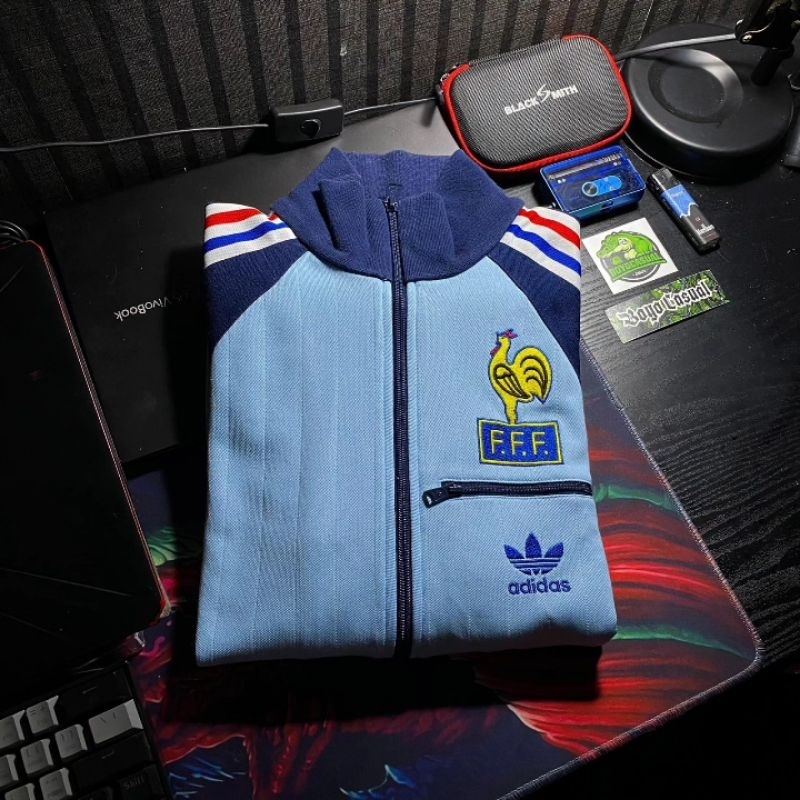 Tracktop Adidas France World Cup 1982 Fifa License Product (France Colour) Original