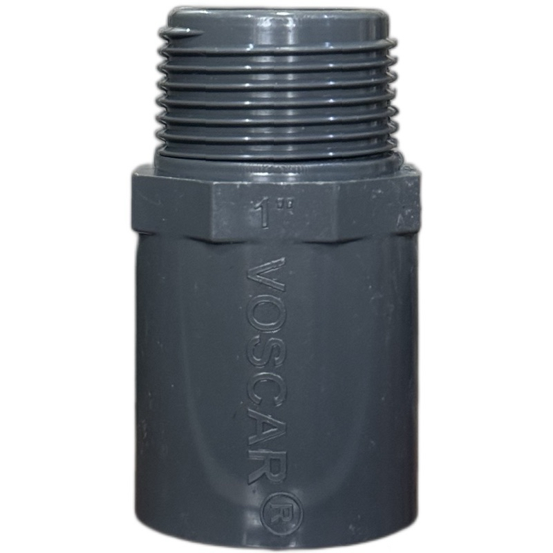 SOK/SOCKET DRAT LUAR 1" VOSCAR/SDL 1 INCH SAMBUNGAN TEDMOND, KERAN AIR, SARINGAN TEBAL AWET