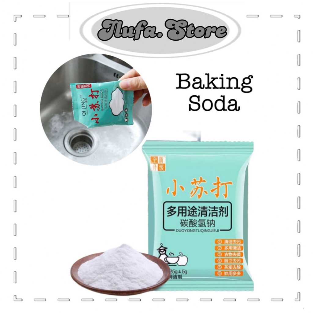 ILU502 Baking Soda serbaguna sachet hijau / Baking Soda Murni