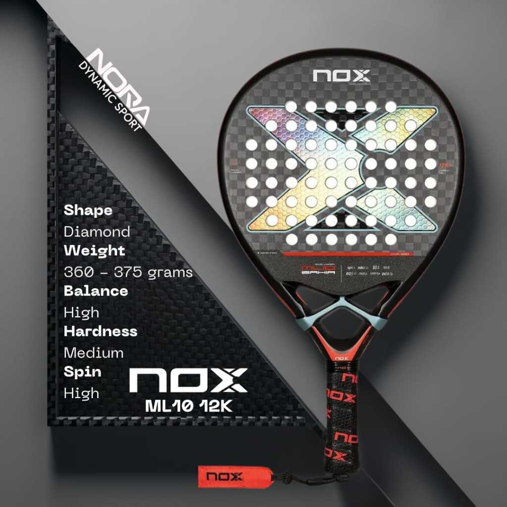 NOX ML10 12K Raket Padel Rackets NORA DYNAMIC STORE