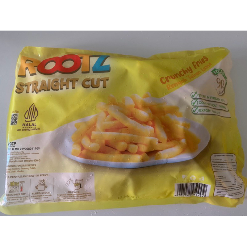 

rootz singkong crunchy fries 900gr