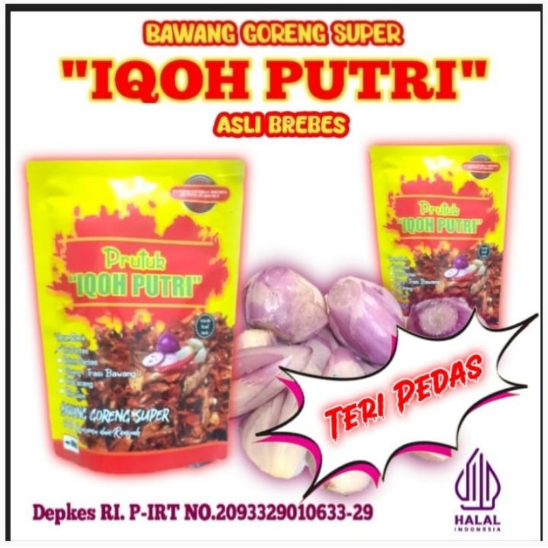 

Bawang goreng varian rasa prutuk iqohputri bawang goreng100grm asli brebes