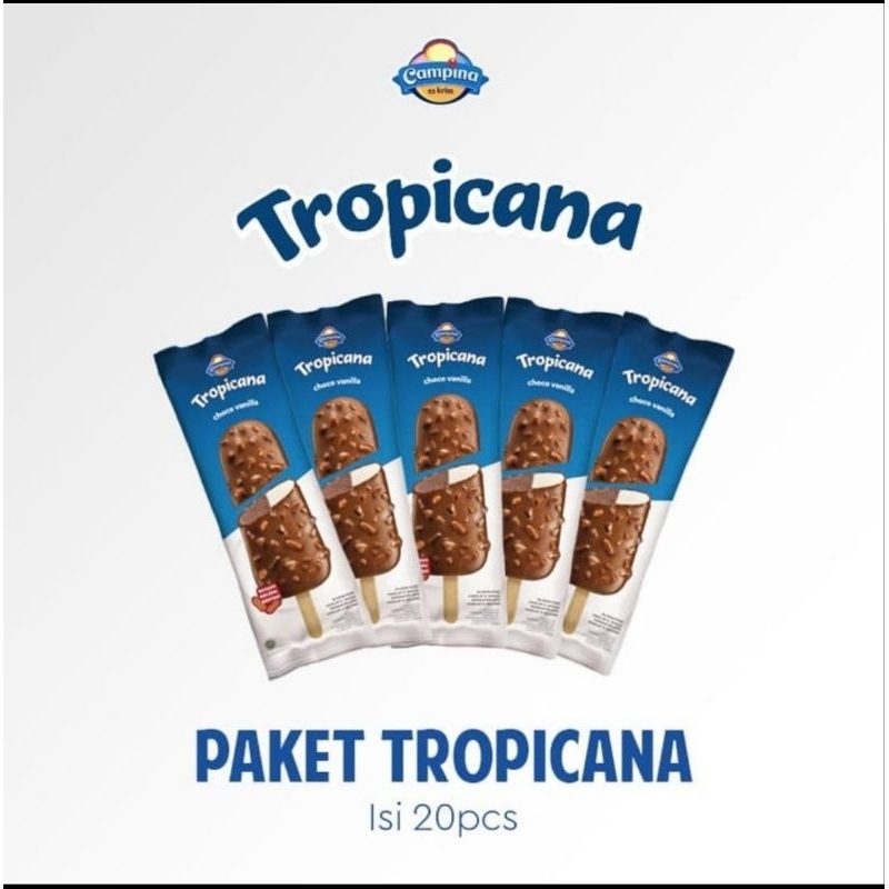 

Campina ice cream paket tropicana isi 20 pcs