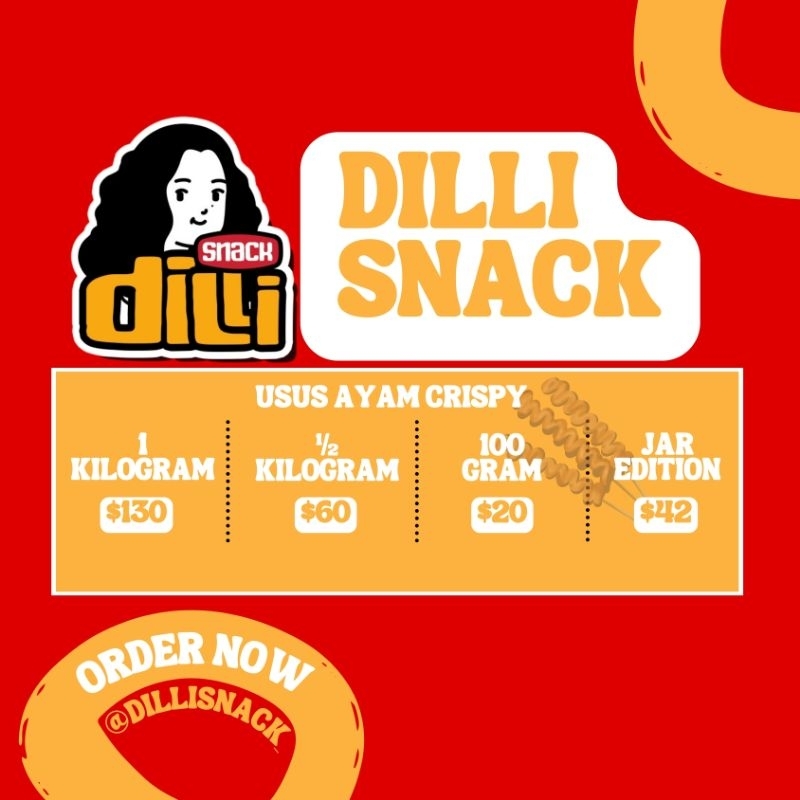 

Dilli Snack Usus Ayam Crispy 100 gram