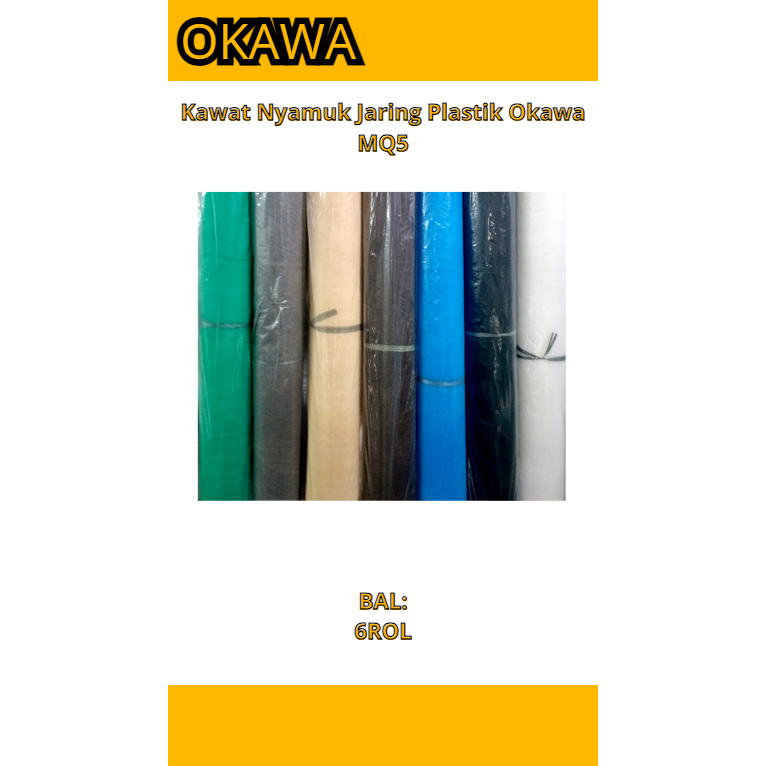 Kawat Nyamuk Jaring Plastik Nyamuk Nylon Kawat Nylon Meteran Penutup Ventilasi Lubang Udara OKAWA