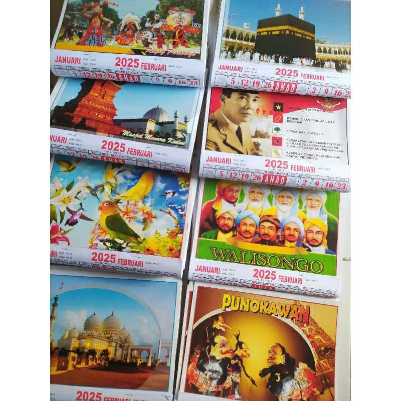 

GROSIR Kalender Wuku Weton Kecil 2025 / Kalender Pasaran 2025 38x27cm