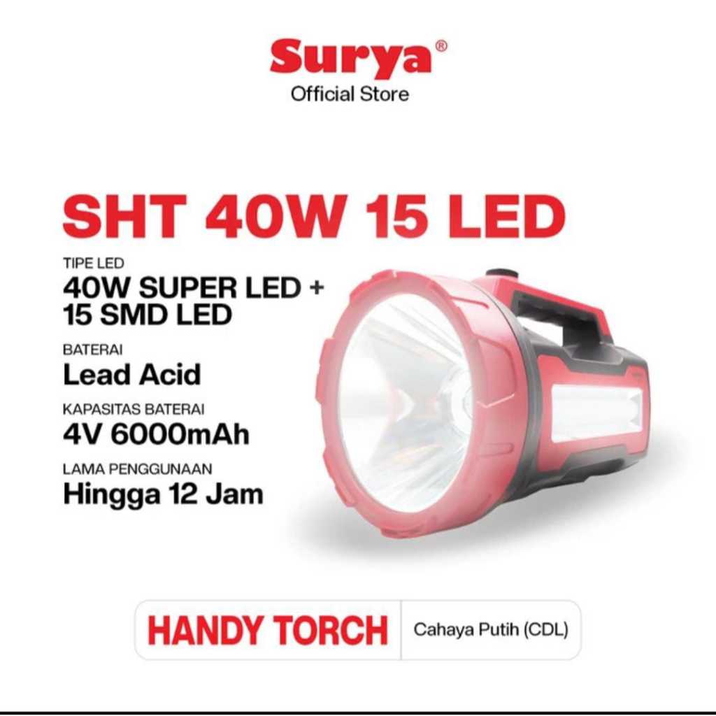 SENTER CAS SHT 40W 15LED, 30W 20LED SURYA