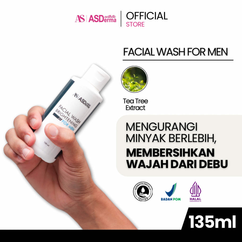 Asderma Aesthetic Facial Wash Brightening For Men