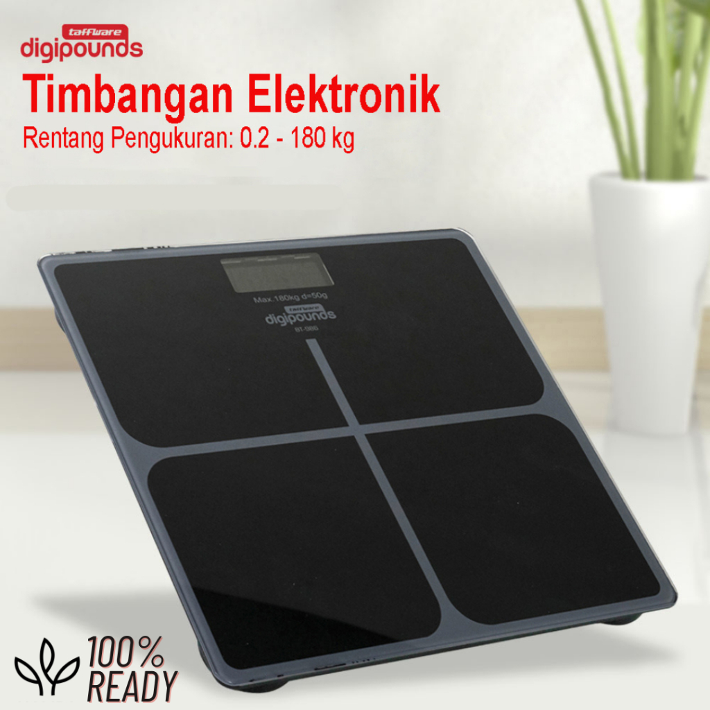 Taffware Digipounds Timbangan Badan Digital Scale / Timbangan Badan Mini Digital