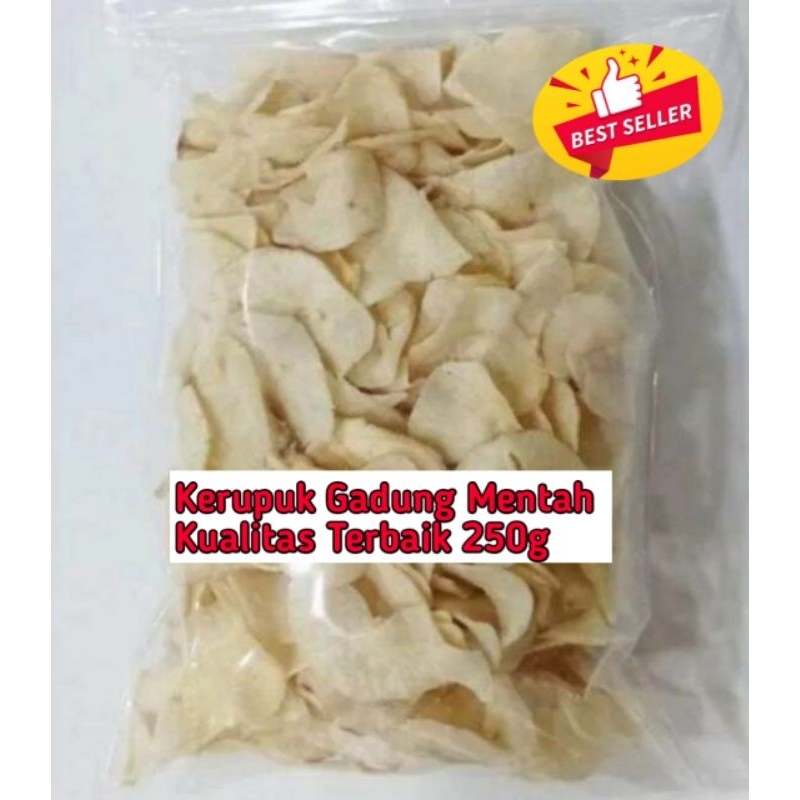 

kerupuk gadung mentah 250g termurah khas pandeglang rasa original