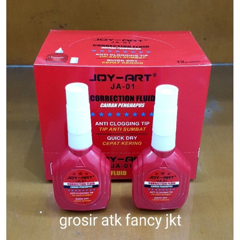 

JA01 Tipex Cair Correction Liquid Koreksi Cairan Penghapus Joyko Joyart JA-01