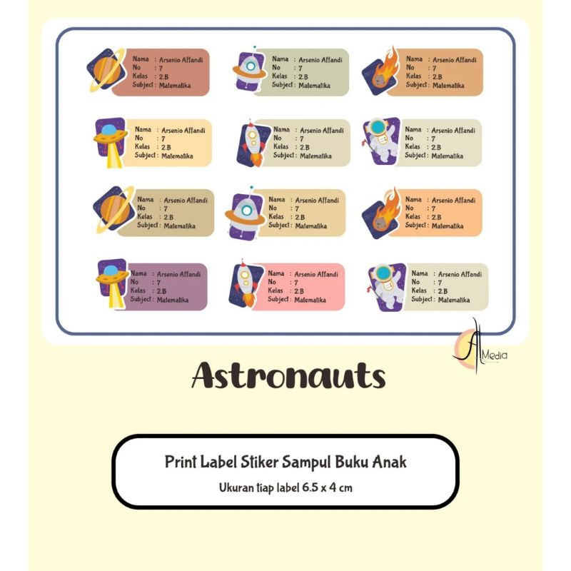 

Stiker Label Nama Sampul Buku Anak isi 12 pcs