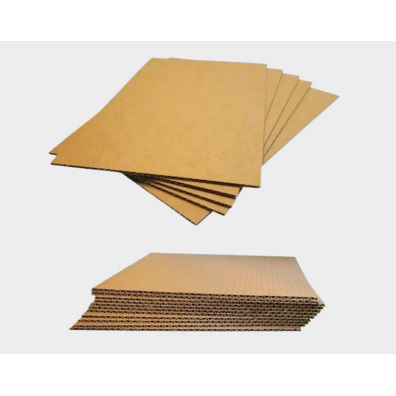 

60x30 cm lembaran single wall kardus dus karton packaging kraft kemasan corrugated packing