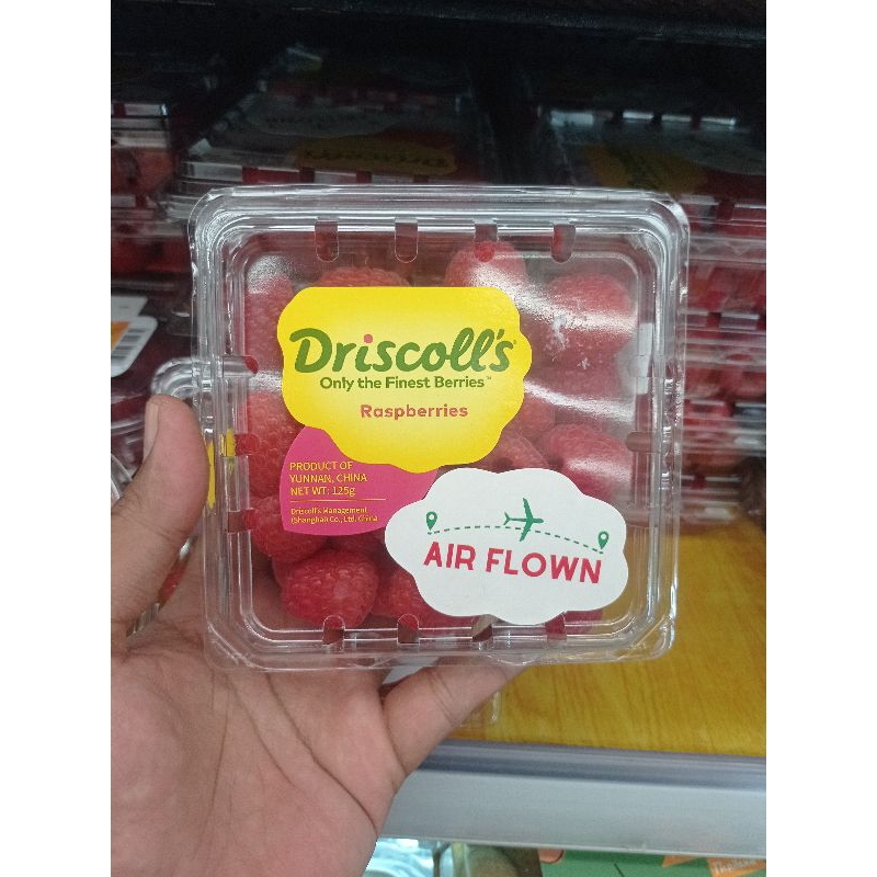 

Raspberry Driscoll's premium super 125 gram