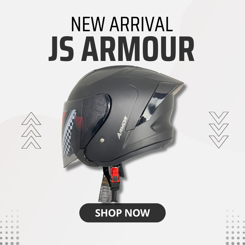 Js Armor White Yakuza Paket Ganteng Helm Hall Face SNI