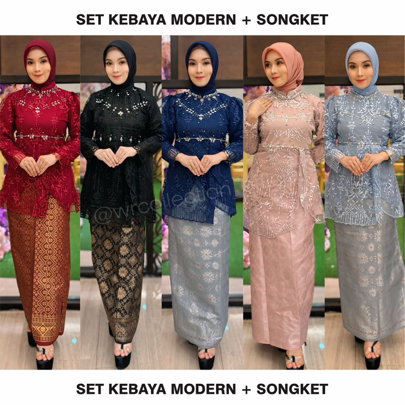 SET KEBAYA MODERN MIX SONGKET/ Kebaya wisudah/ Kebaya lamaran