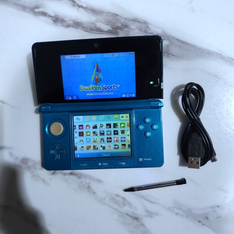 3DS 32GB BLUE FULL GAMES CFW SEMUA FUNGSI NORMAL NOT 2DS DS DSI LITE FAT REGULAR XL LL NEW PS PSP PS
