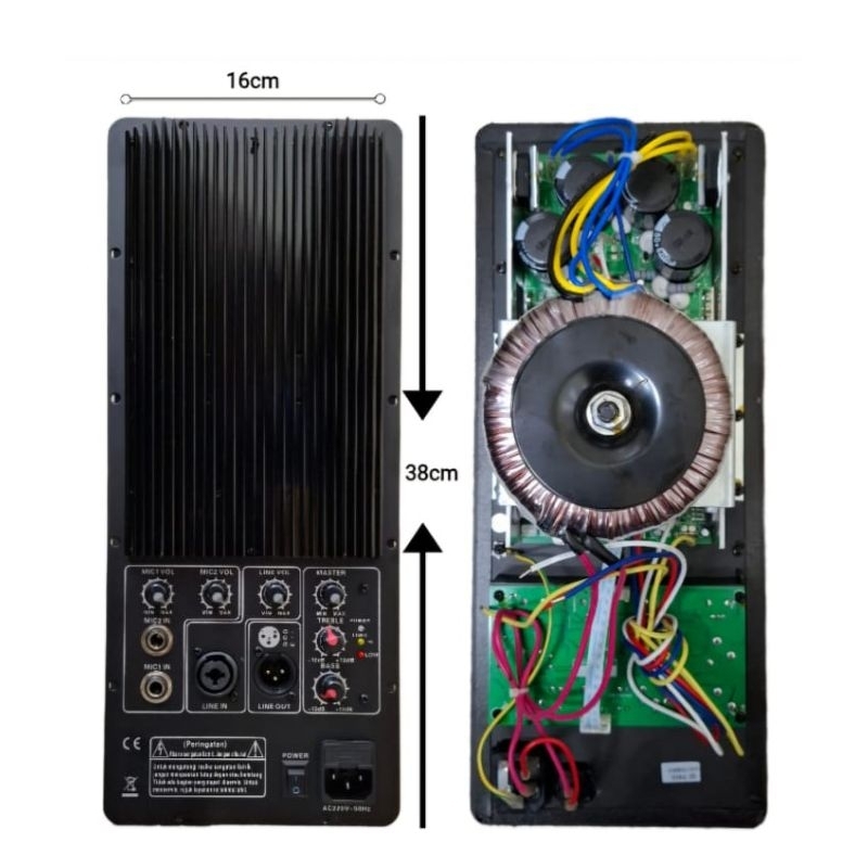 Power kit Mesin Speaker Aktif Model Huper Class H 1000 Watt Bisa Untuk 2/3 Way