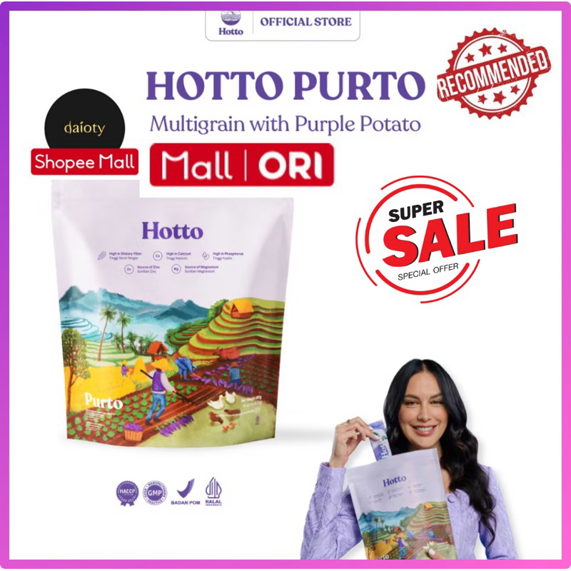 

Promo Hotto Purto Multigrain Ubi Ungu -16 Sachet