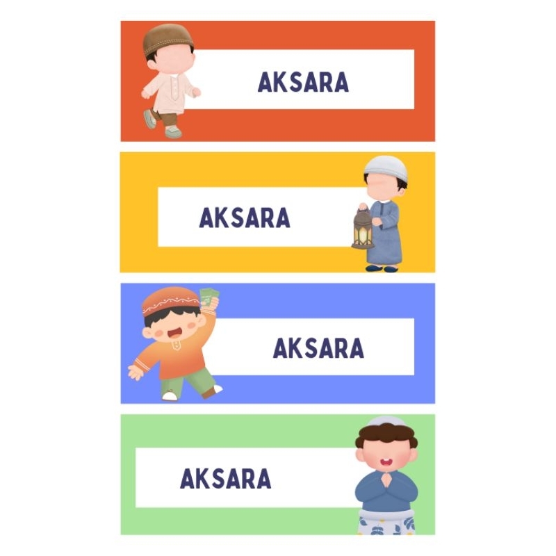 

Stiker Buku Glossy Motif Cowok per 24 pcs