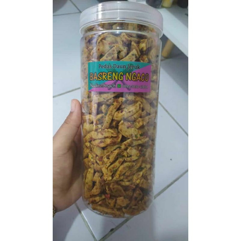 

Basreng bumbu melimpah pedas daun jeruk 500g basreng viral