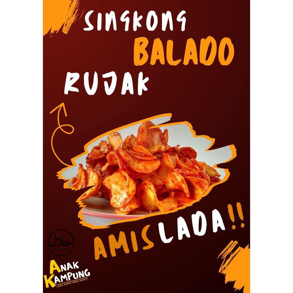 

AK Keripik Singkong Balado Rujak Pedas 50gr - Makanan Ringan