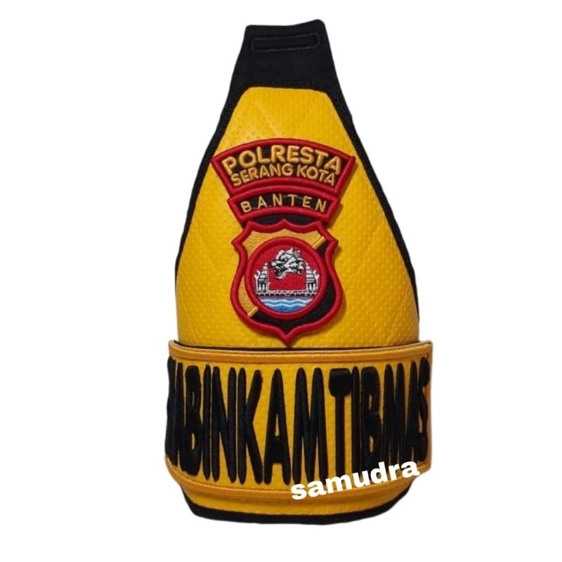 Banlengan kulit Bhabinkamtibmas / Ban Lengan Bhabinkamtibmas dasar bahan kulit / Banlengan kulit bha