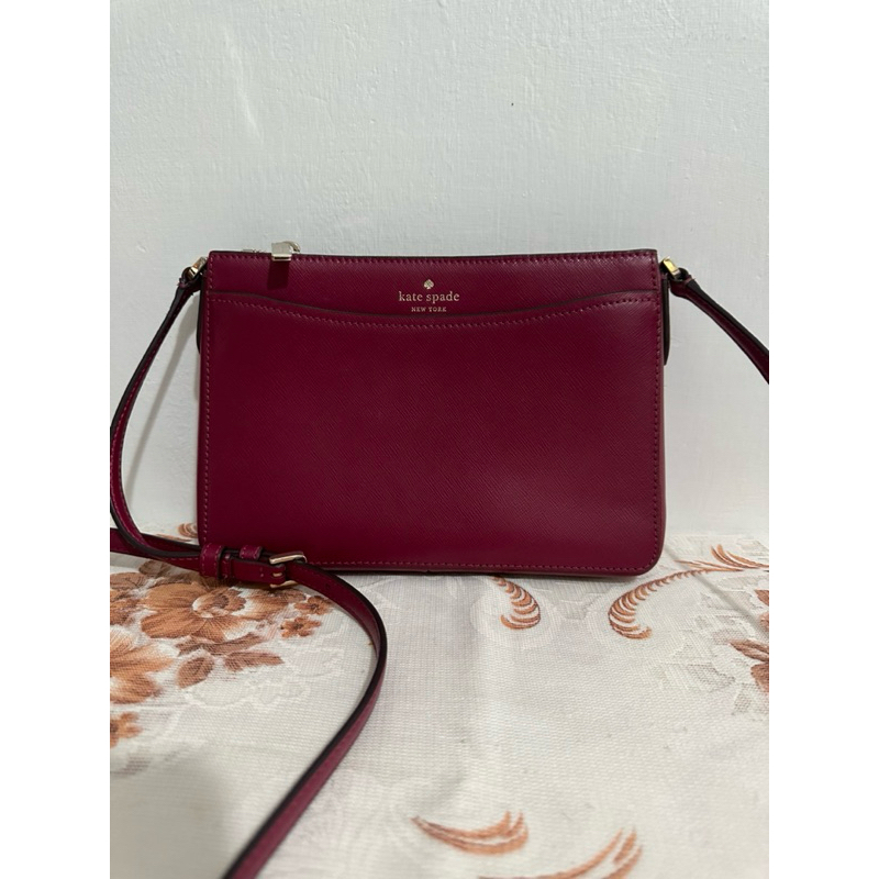 KATESPADE SLINGBAG MAROON ORIGINAL 100% PRELOVED