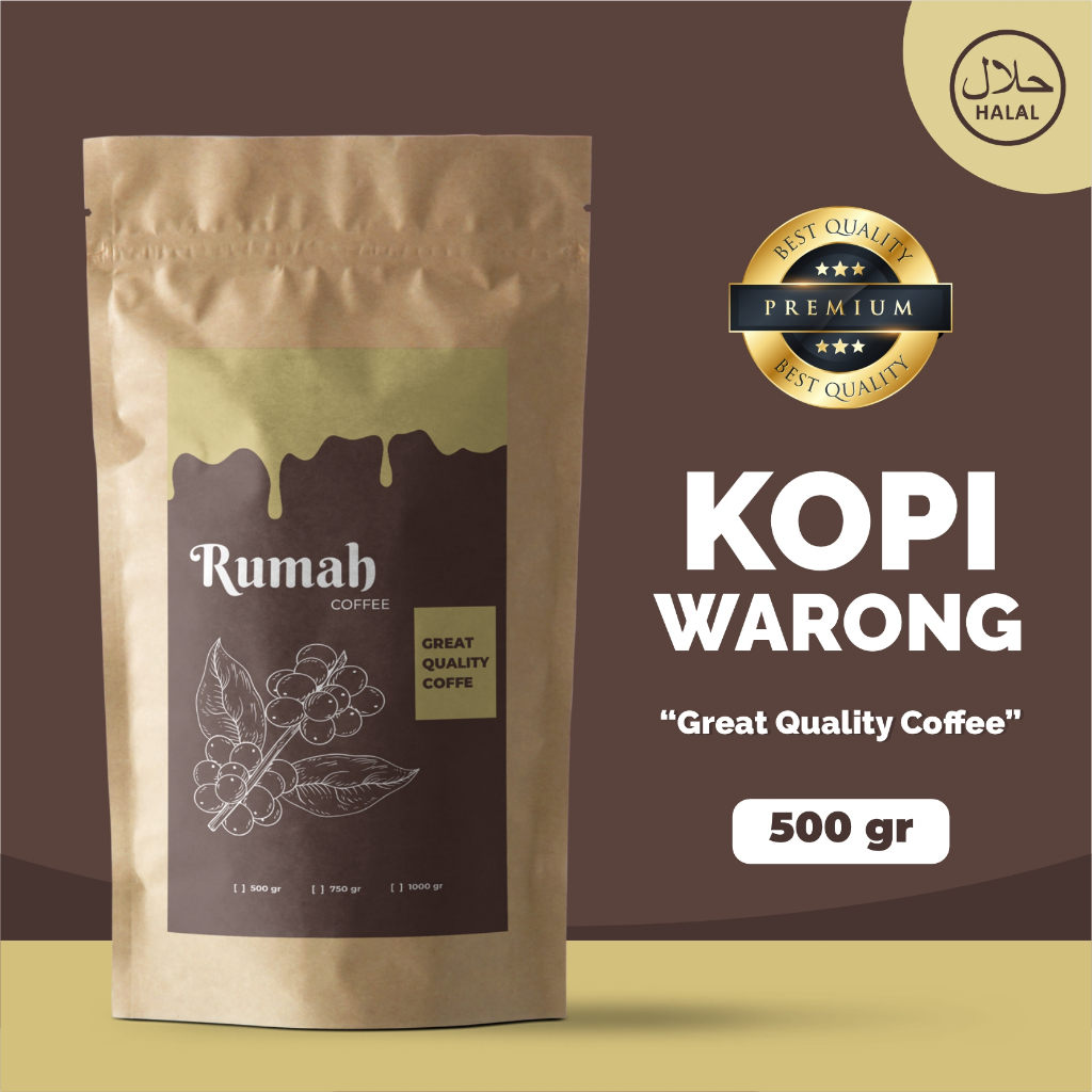 

Bubuk Kopi Warong Isi 500 Gram Rasa Mantap