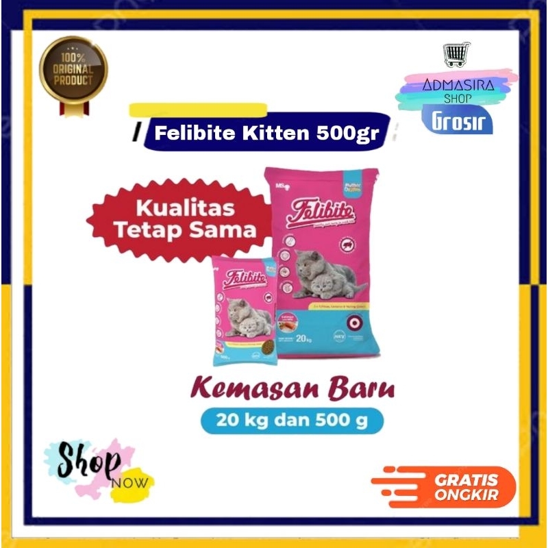FELIBITE KITTEN FRESHPACK 500gram Makanan Kucing Kering 500 gram Mother Kitten